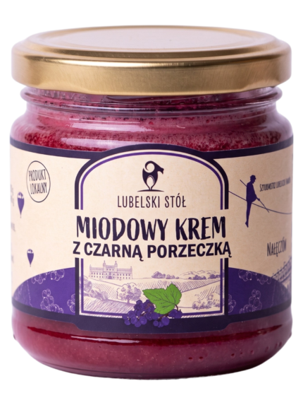 Miodowy krem z czarną porzeczką | Lubelski Stół