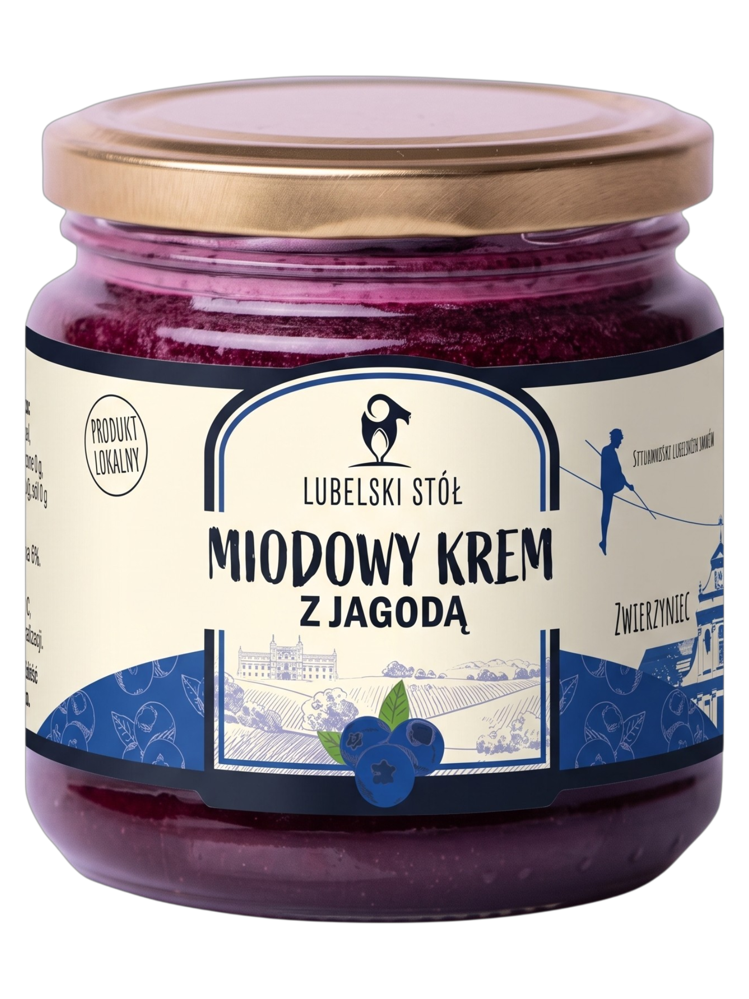 Miodowy krem z jagodą Miodowy krem z jagodą | Lubelski Stół