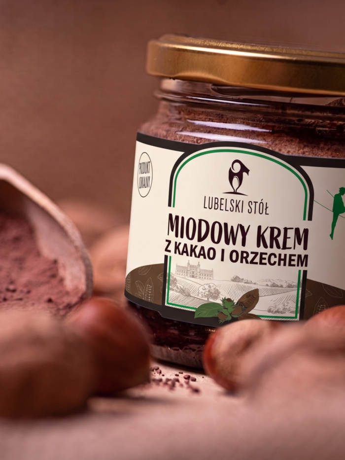 Miodowy krem z kakao i orzechem | Lubelski Stół