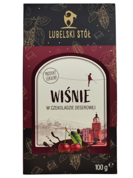 Wiśnie w czekoladzie deserowej 100 g | Lubelski Stół