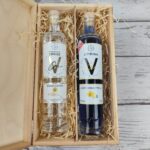 Zestaw prezentowy Wódka Orkisz i Wódka Szafirowa Cytryna w skrzynce