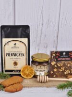 Zestaw Prezentowy "Pierniczek" - kawa, miód, czekolada | Lubelski Stół