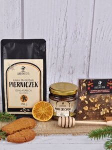 Zestaw Prezentowy "Pierniczek" - kawa, miód, czekolada | Lubelski Stół