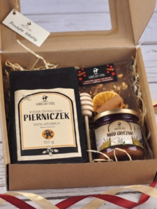 Zestaw Prezentowy "Pierniczek" - kawa, miód, czekolada | Lubelski Stół