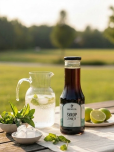 Naturalny syrop z mięty na pikniku | Lubelski Stół