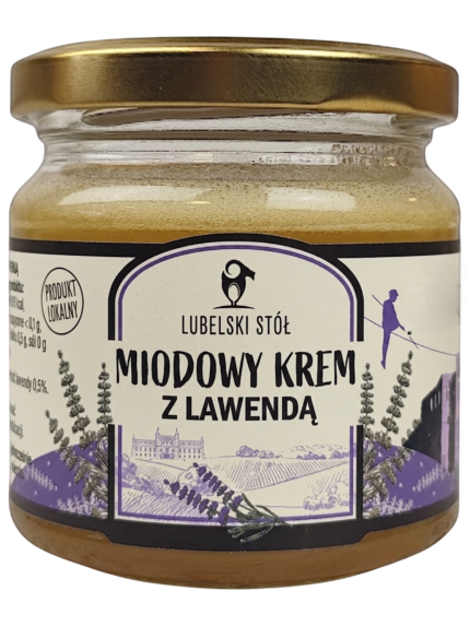 Miodowy krem z lawendą | Lubelski Stół