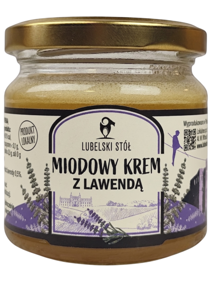 Miodowy krem z lawendą | Lubelski Stół