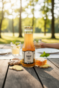 Naturalny syrop z imbiru z miodem podczas lata | Lubelski Stół