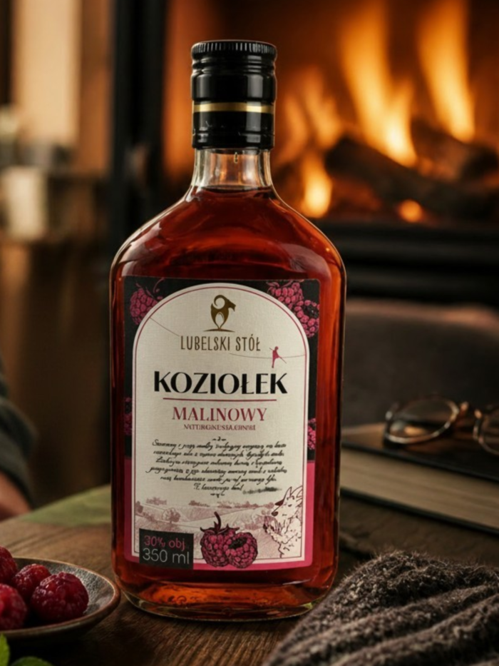 Likier malinowy Koziołek 350 ml | Lubelski Stół