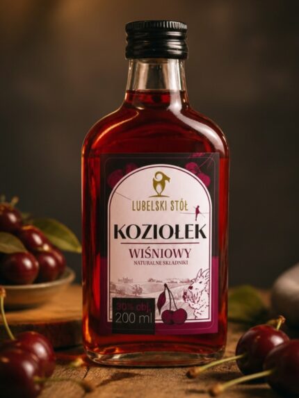 Likier Wiśniowy Koziołek 200 ml | Lubelski Stół