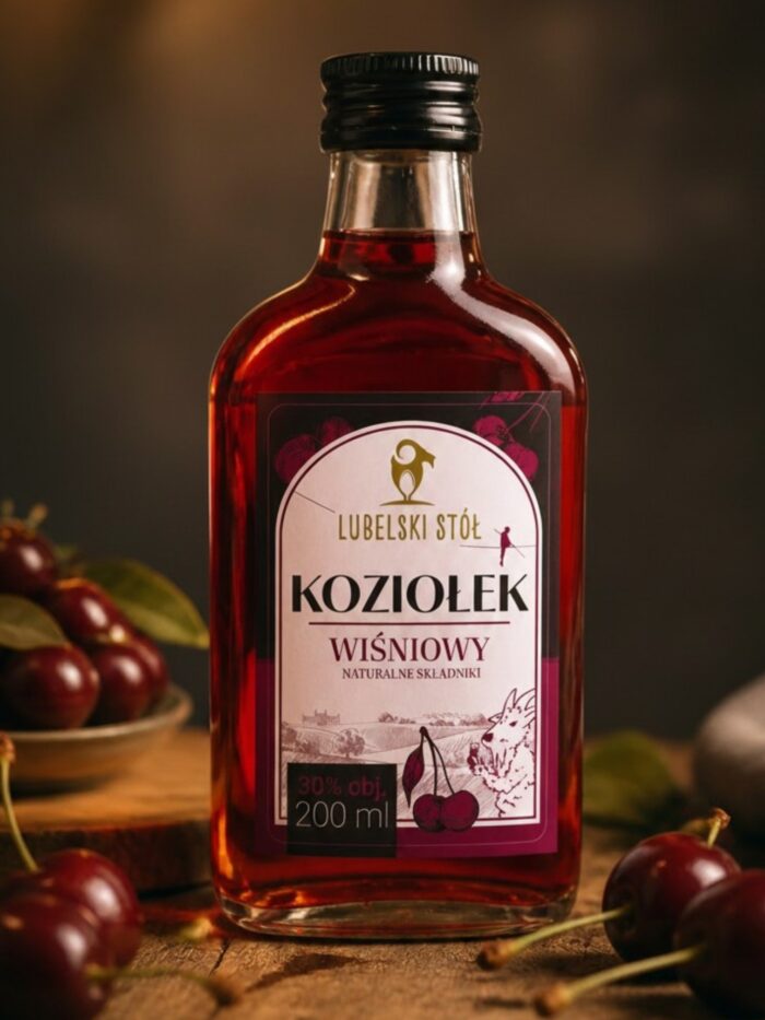 Likier Wiśniowy Koziołek 200 ml | Lubelski Stół