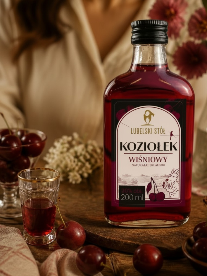 Likier Wiśniowy Koziołek 200 ml | Lubelski Stół