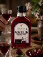 Likier Wiśniowy Koziołek 90 ml | Lubelski Stół