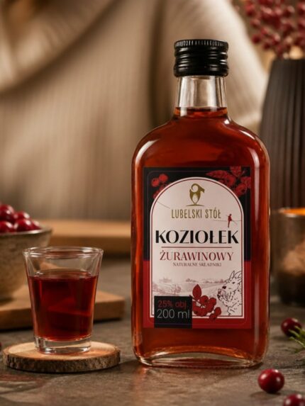 Likier Żurawinowy Koziołek 200 ml | Lubelski Stół