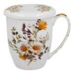 Kubek 350 ml z zaparzaczem Kosz Kwiatów DAISY