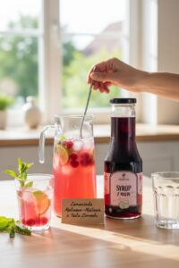 Lemoniada z syropem z malin | Lubelski Stół
