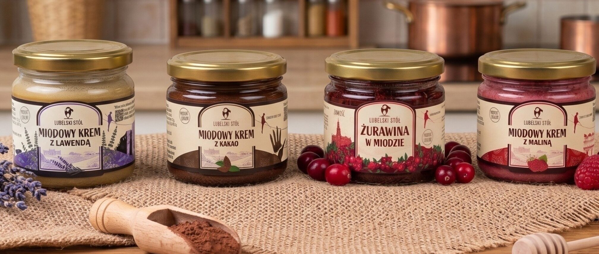 Cztery kremy miodowe z dodatkami na deser | Lubelski Stół